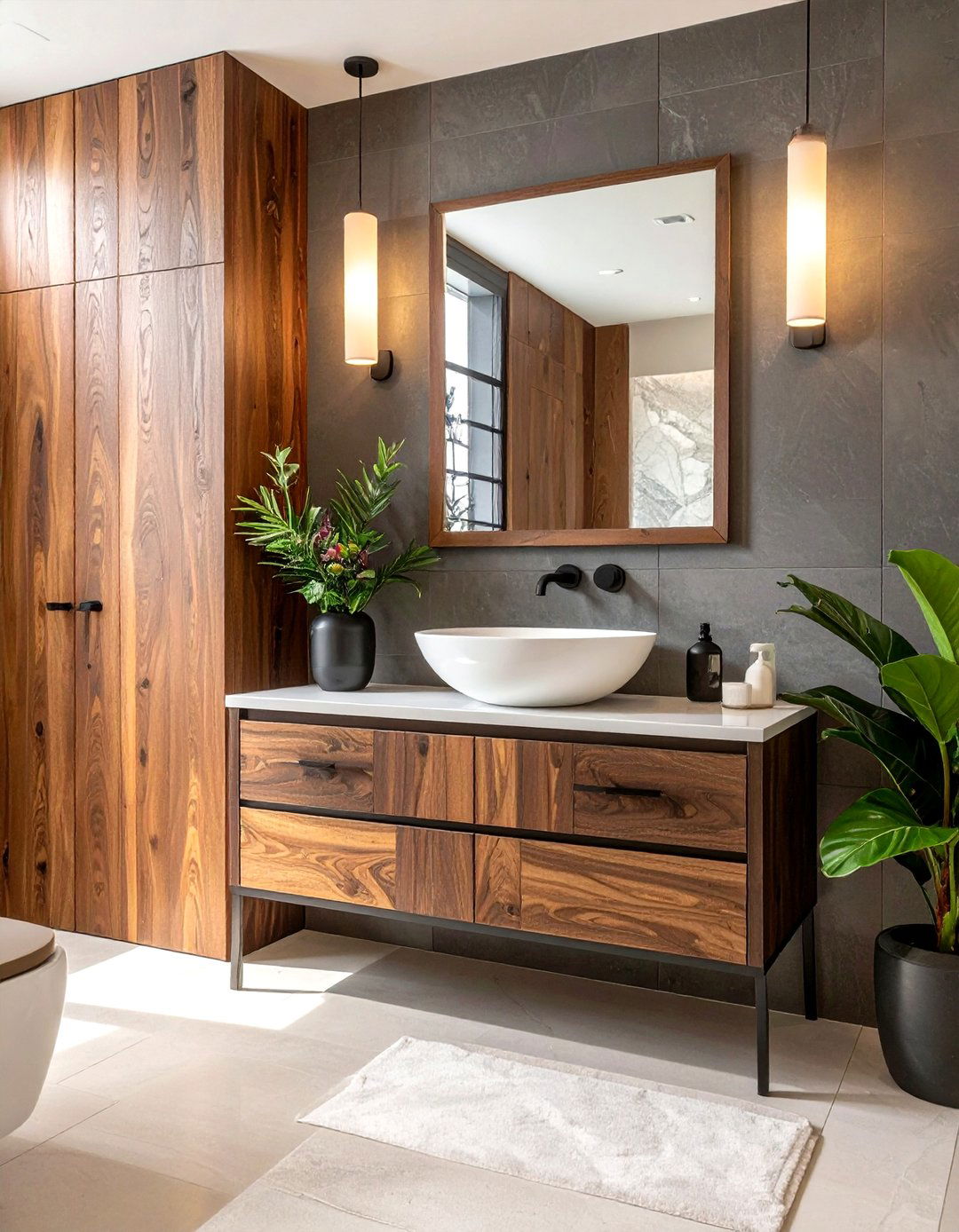 Wood Vanity With Vessel Sink - 30 wood vanity bathroom ideas