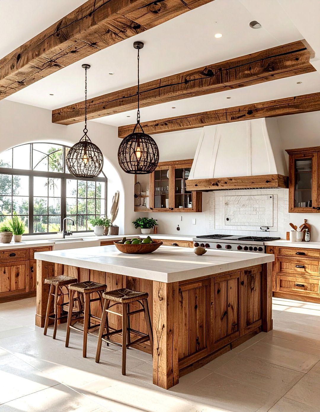 Wood Viga Ceiling - 30 Santa Fe kitchen ideas