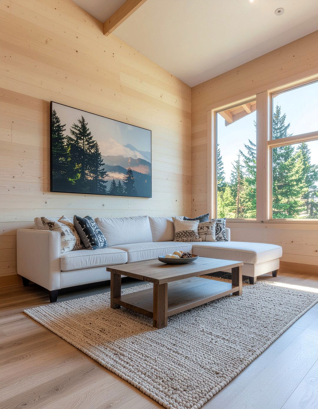 Wood Wall Paneling - 30 living room lodge furniture ideas