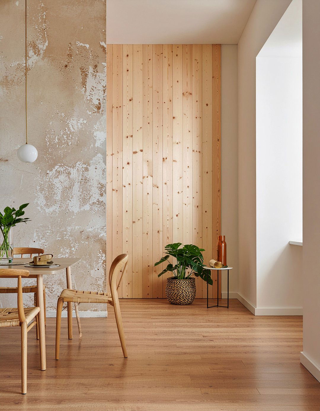 Wood Wall Paneling - 30 Nordic dining room ideas