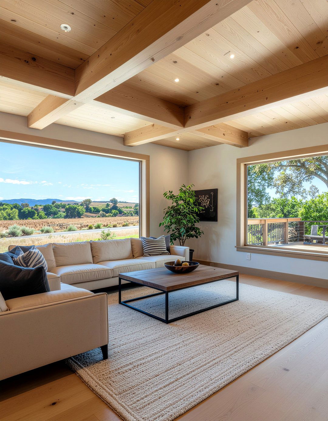 Wood accent living room - 30 sanctuary living room ideas