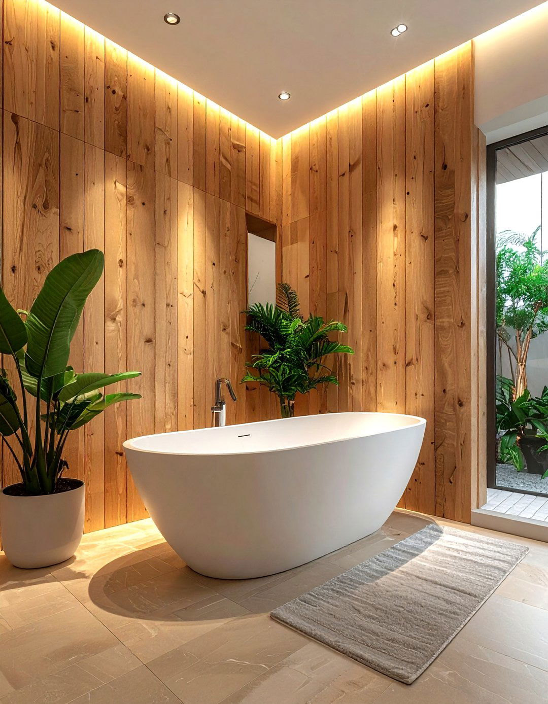 Wood accent wall bathroom - 30 parade of homes bathroom ideas