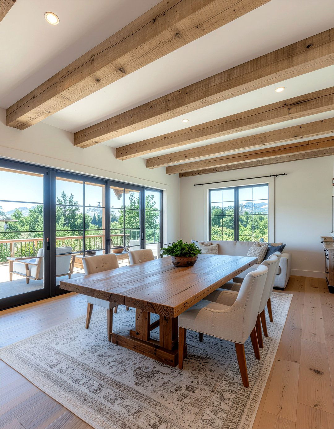 Wood beam vaulted ceiling dining room - 30 dining room vaulted ceiling ideas