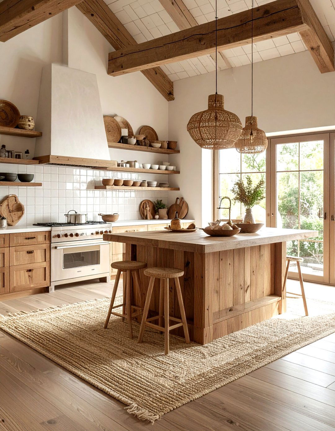 Wood boho kitchen - 30 boho kitchen ideas