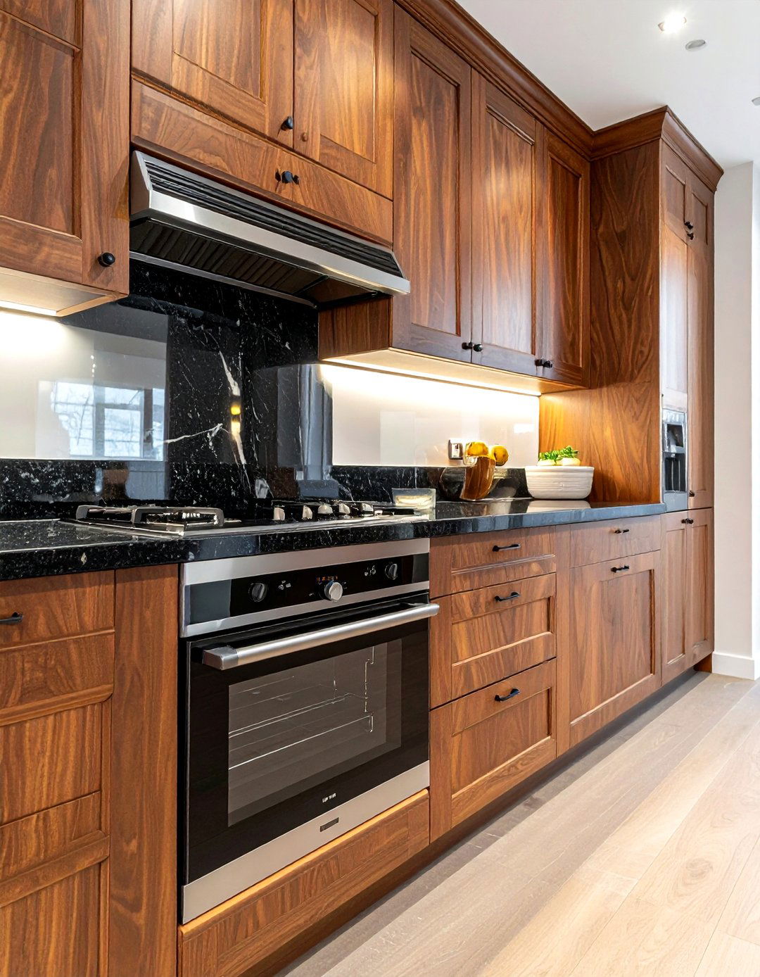 Wood cabinet kitchen with steam oven - 30 steam oven kitchen ideas
