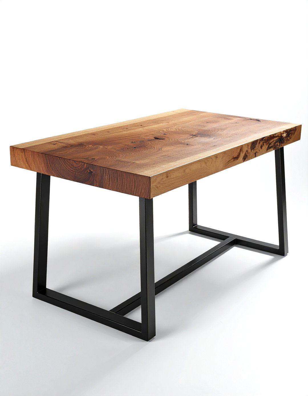 Wood dining table metal legs - 30 dining room design tips