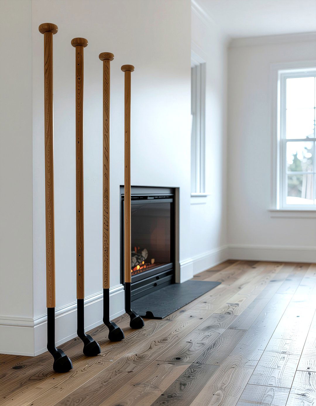 Wood handle fireplace tools - 30 fireplace tool ideas