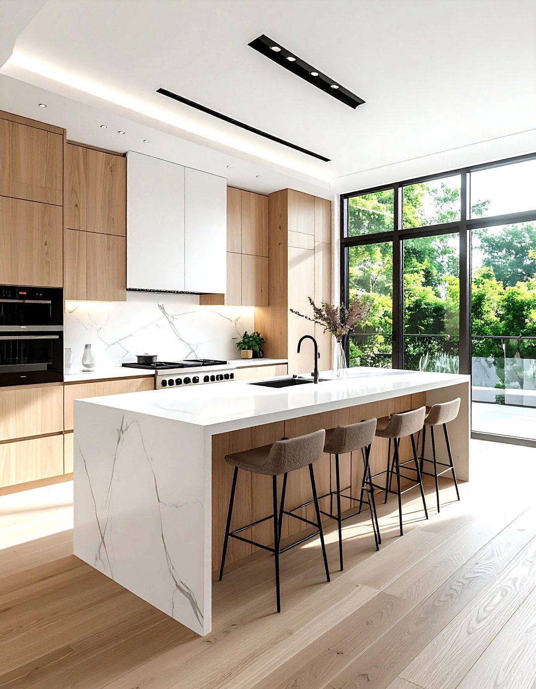 Wood kitchen cabinets - 30 ideal kitchen ideas