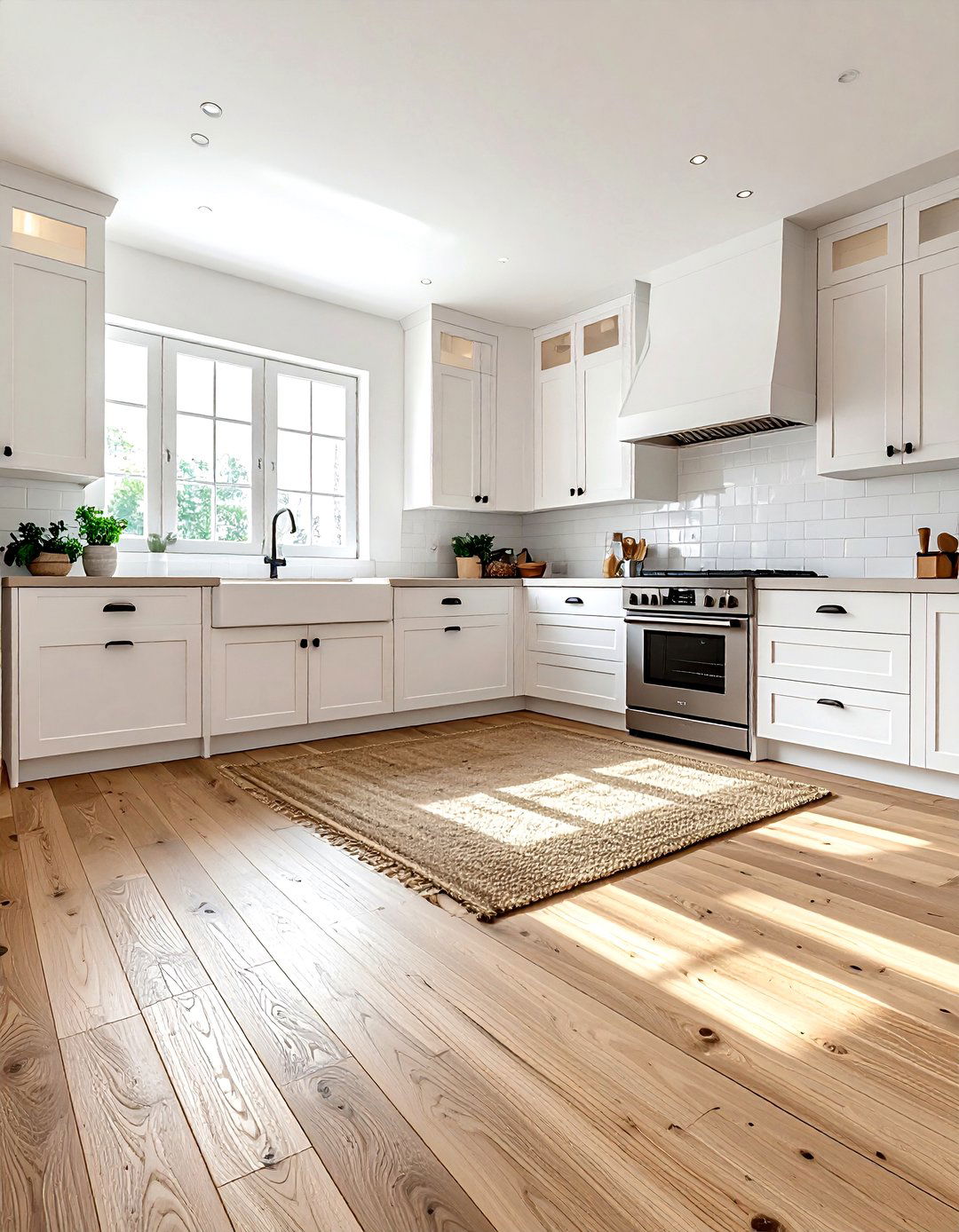 Wood kitchen flooring - 30 entertaining kitchen ideas