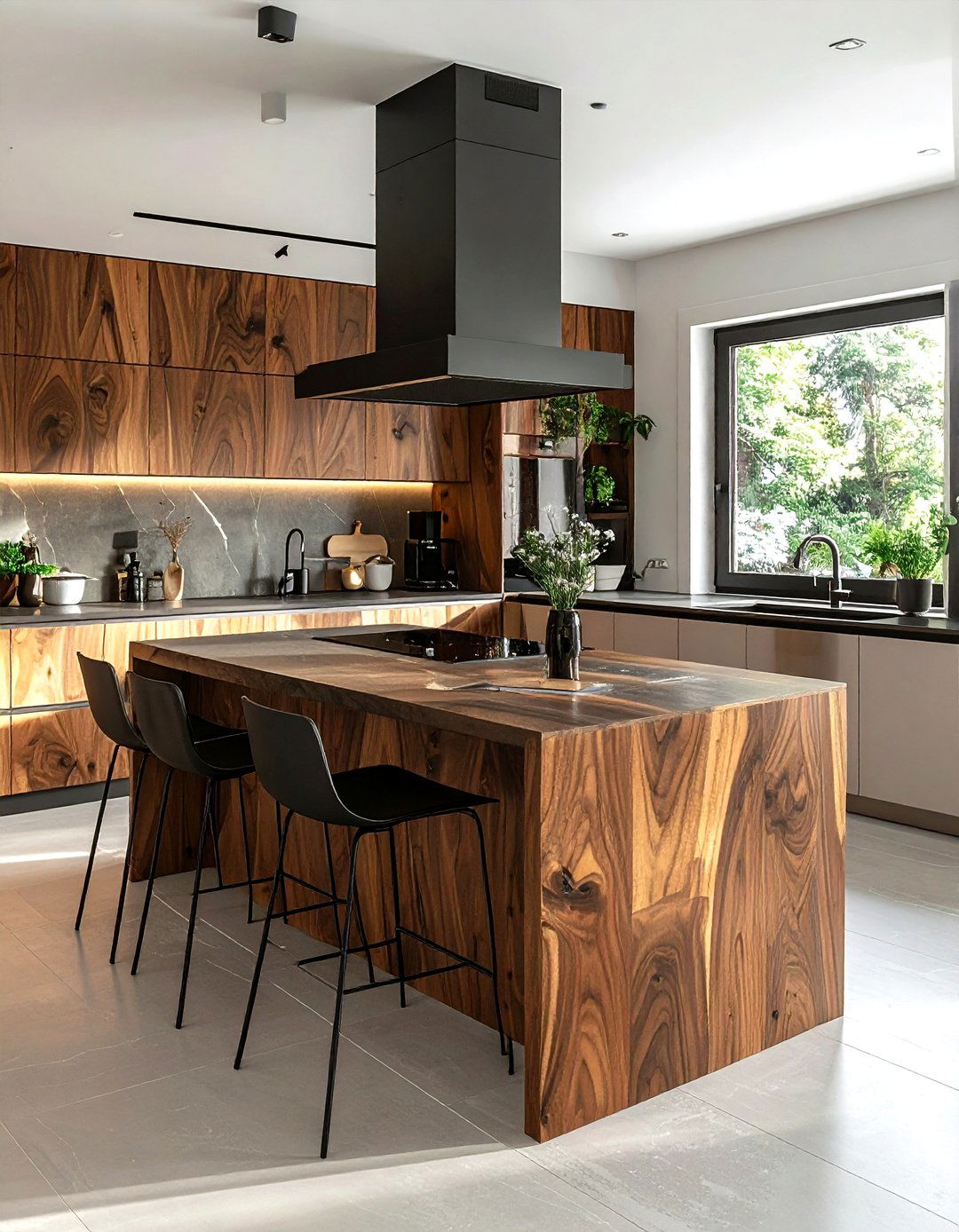 Wood kitchen island with downdraft - 30 downdraft cooktop kitchen ideas