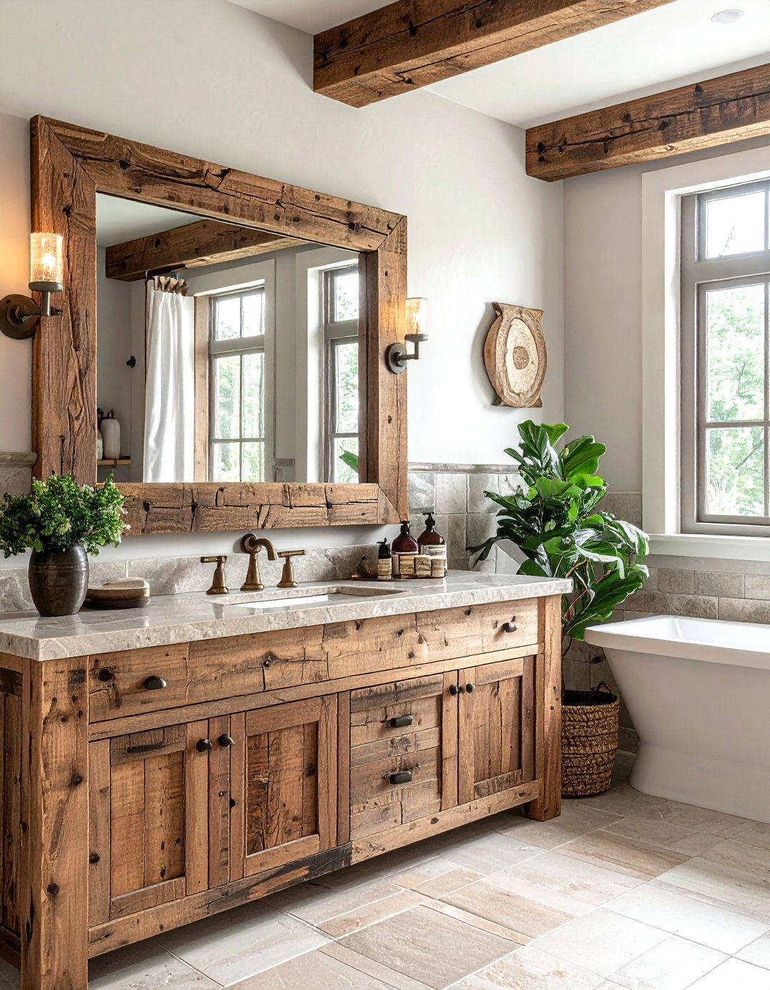 30 Wood Accent Bathroom Ideas to Warm Up Your Space