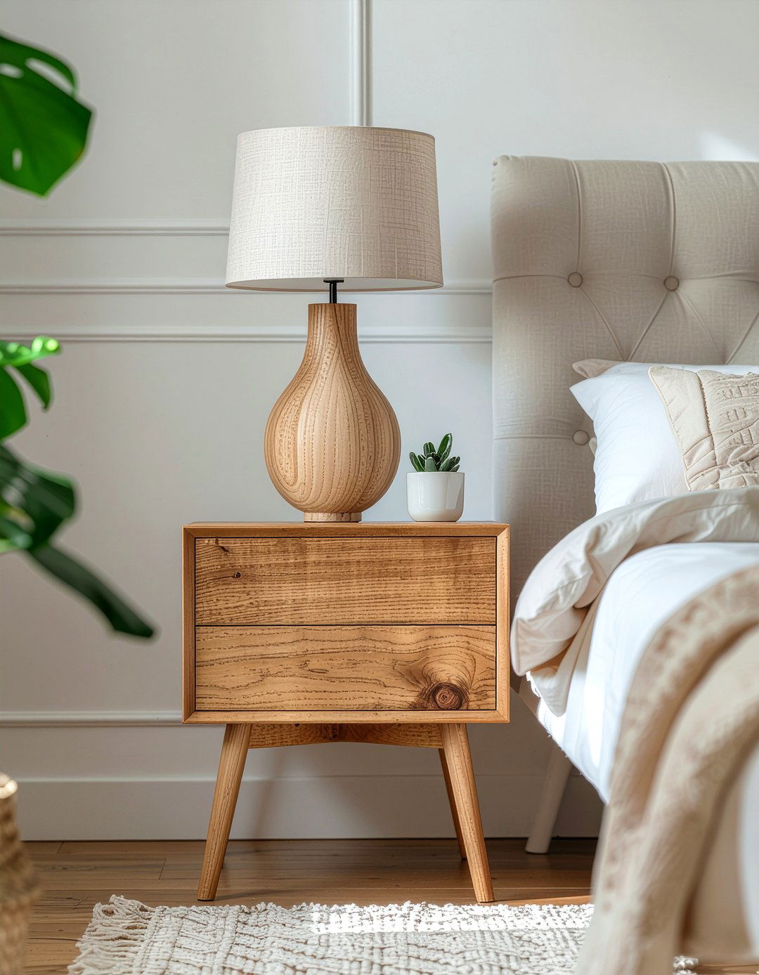 Wood nightstand - 30 bedroom modern nightstands