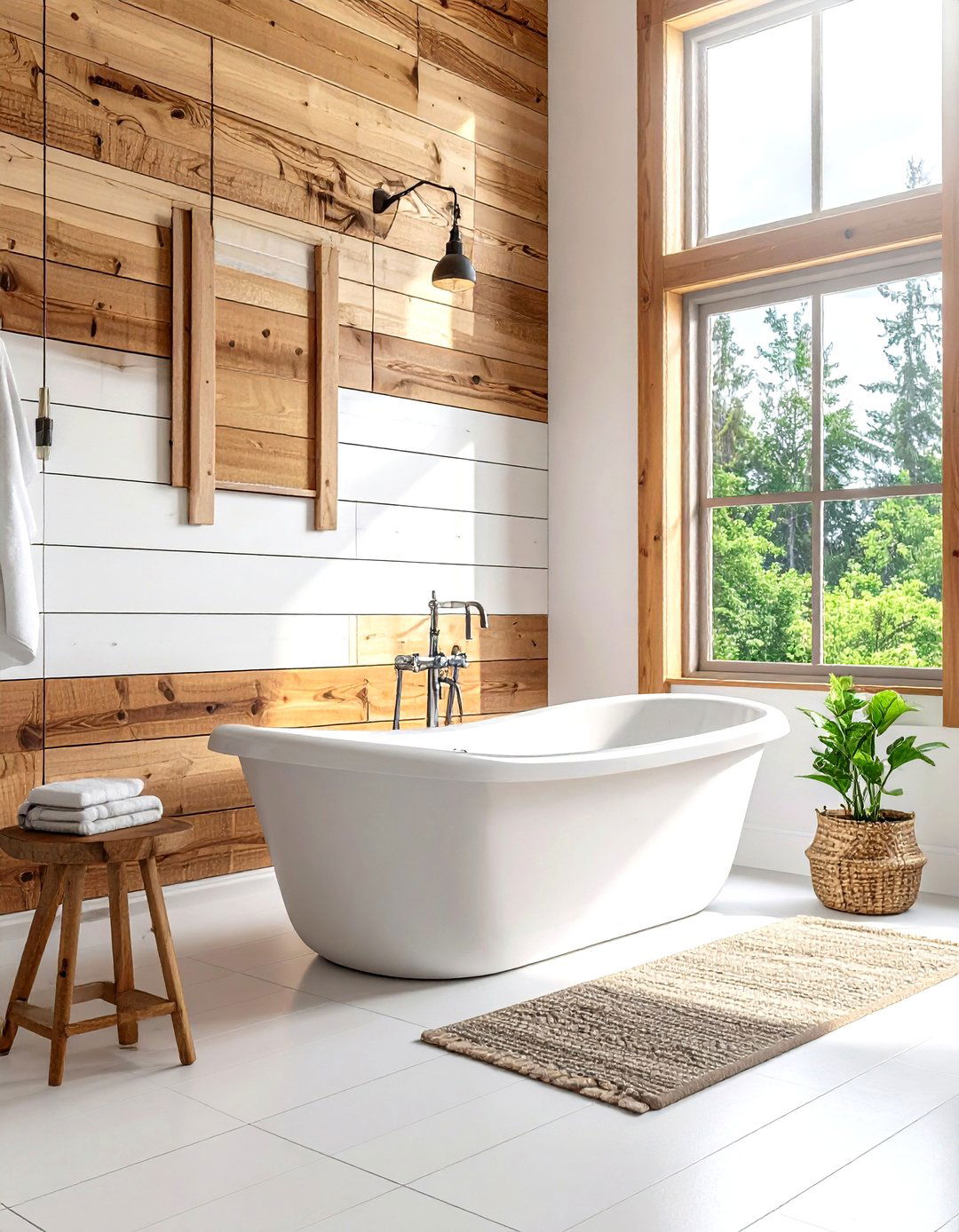 Wood paneling - 30 traditional bathroom ideas