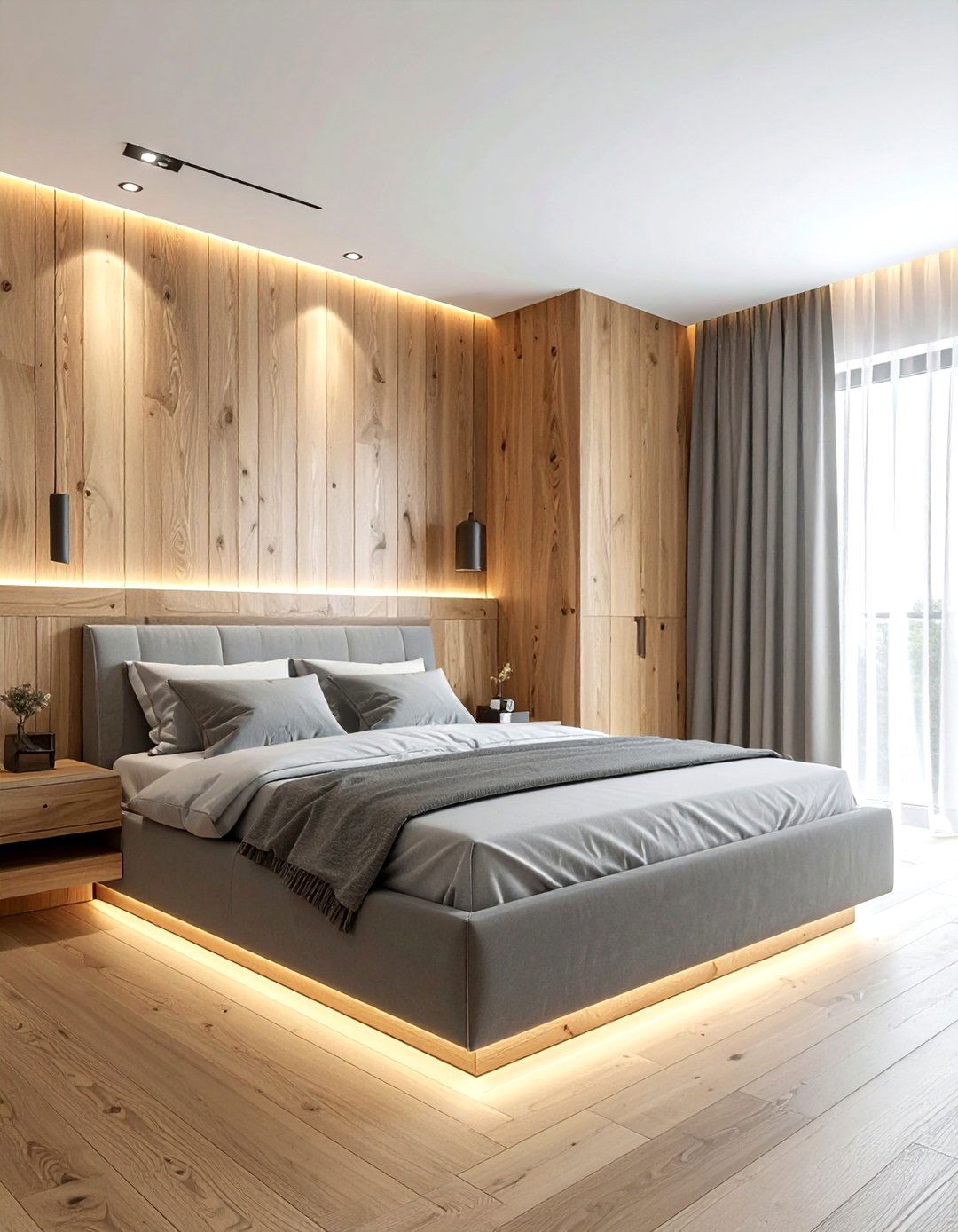 Wood paneling bedroom - 30 masculine bedroom ideas
