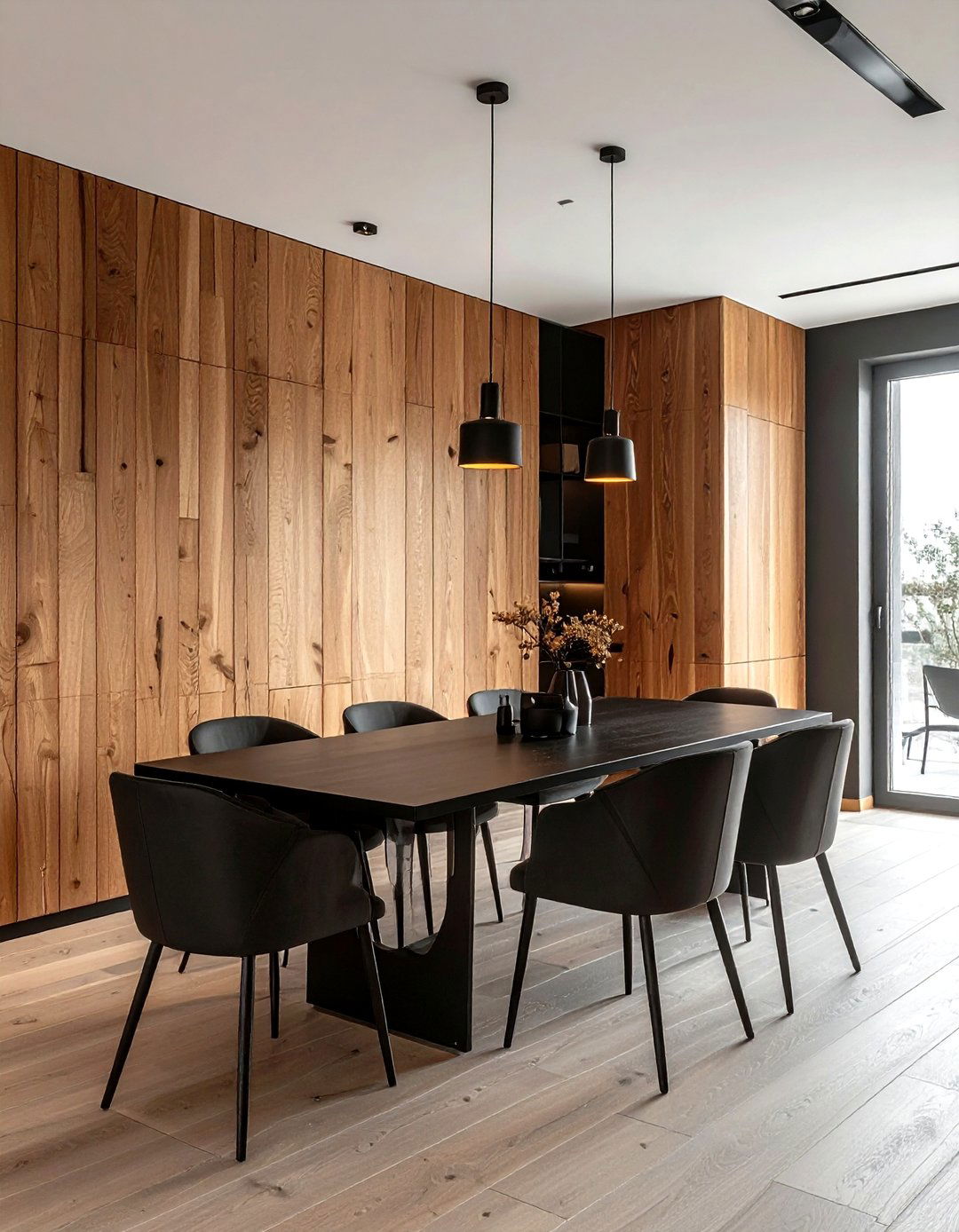 Wood paneling dining room - 30 Scandinavian dining room ideas