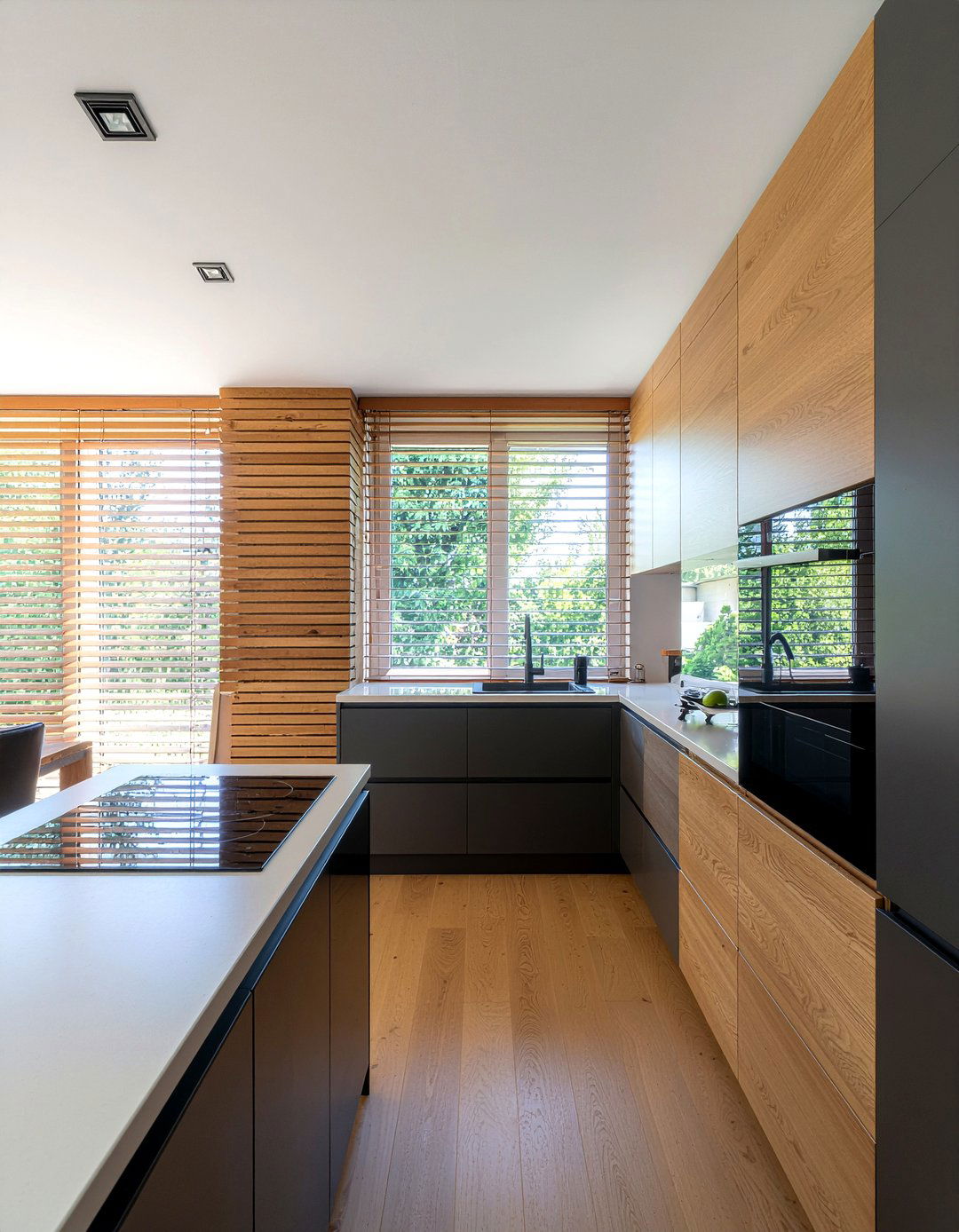 Wood paneling walls - 30 retro kitchen ideas