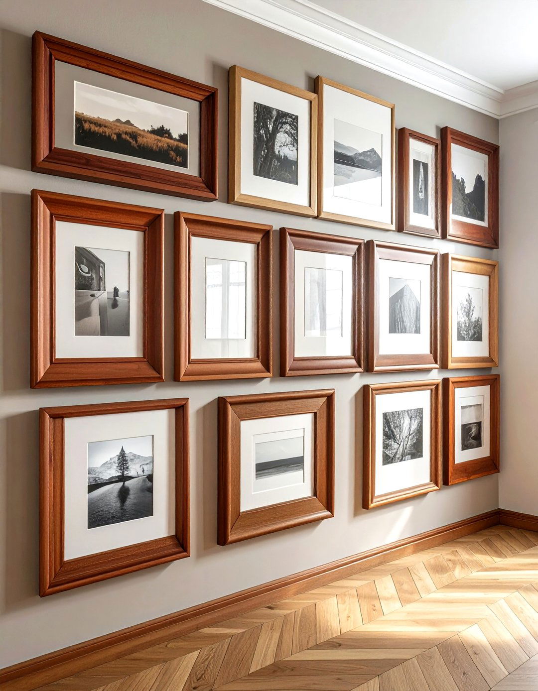 Wood picture frames - 30 wood decor ideas