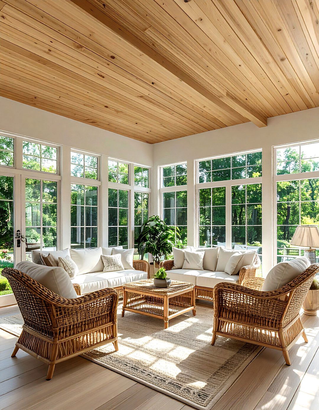 Wood plank ceiling - 30 wood accent ideas