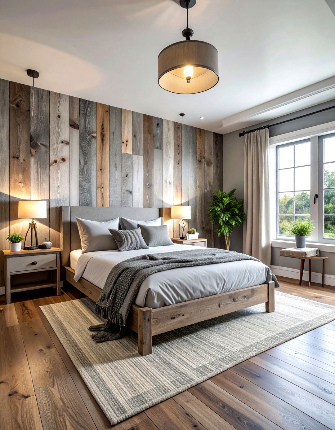 Wood plank wallpaper - 30 removable wallpaper ideas