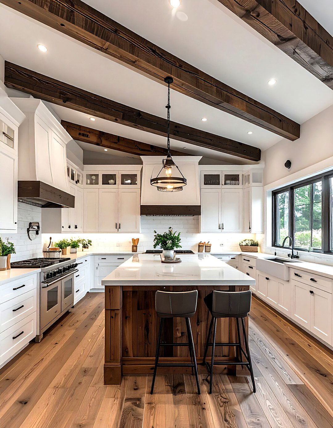 Wood shiplap ceiling - 30 kitchen shiplap ideas