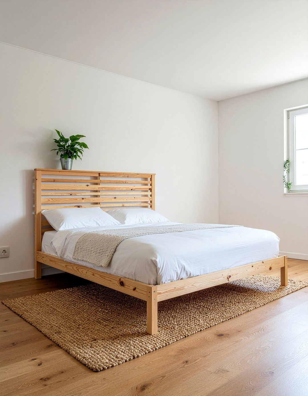 Wood slat bed - 30 Korean bedroom ideas