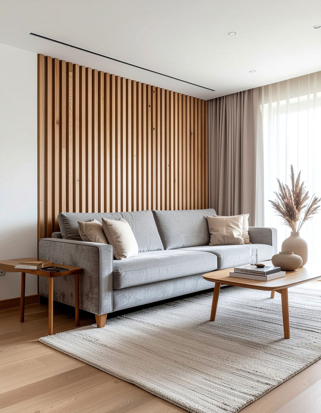 Wood slat wall - 30 feature wall ideas