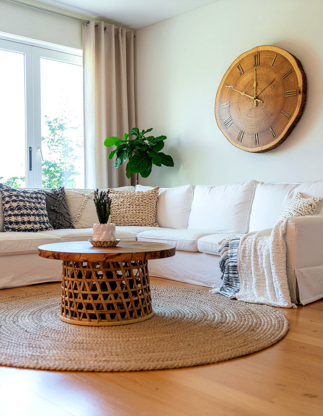 Wood wall clock - 30 living room wall clocks