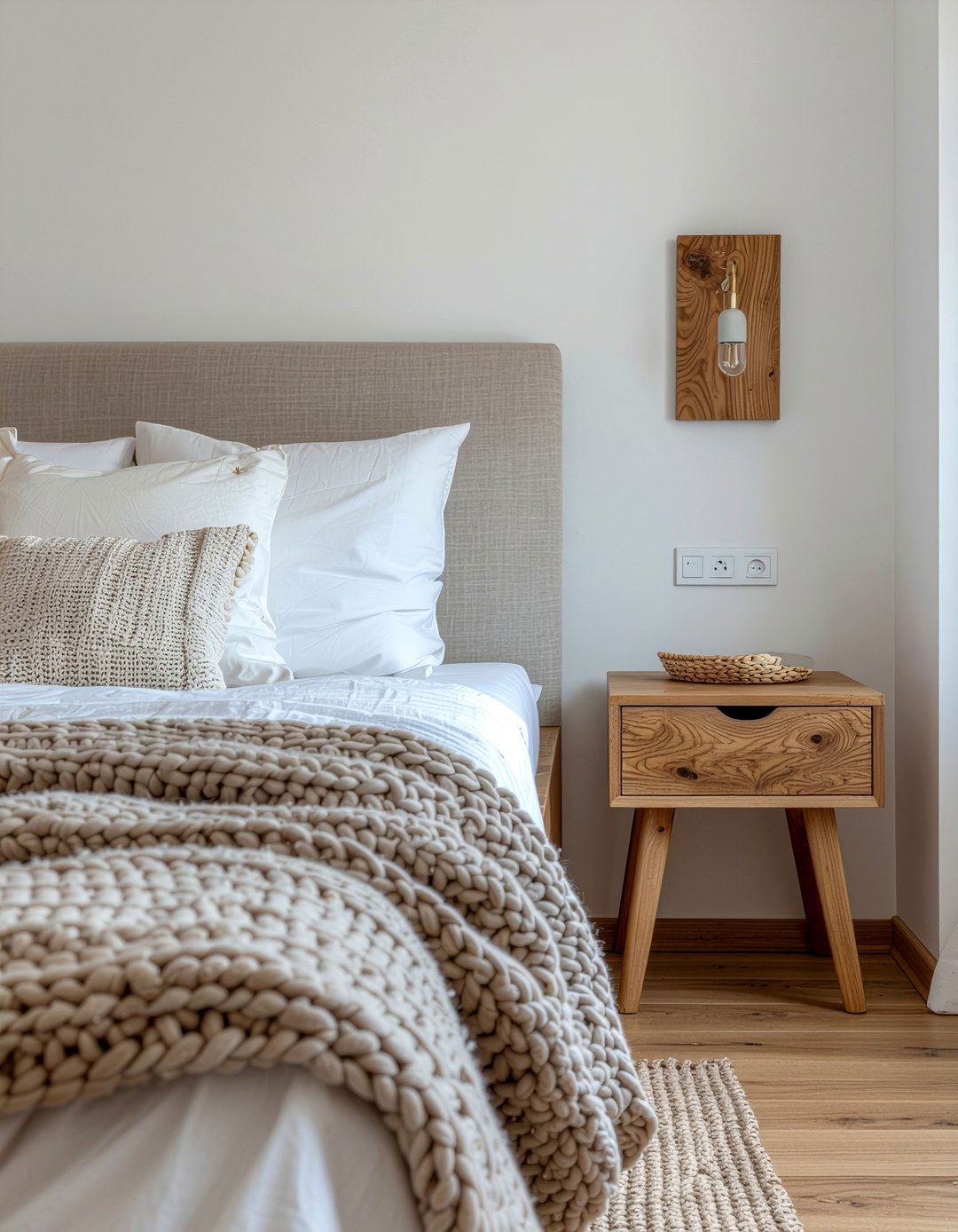 Wood wall sconce - 30 bedroom sconces