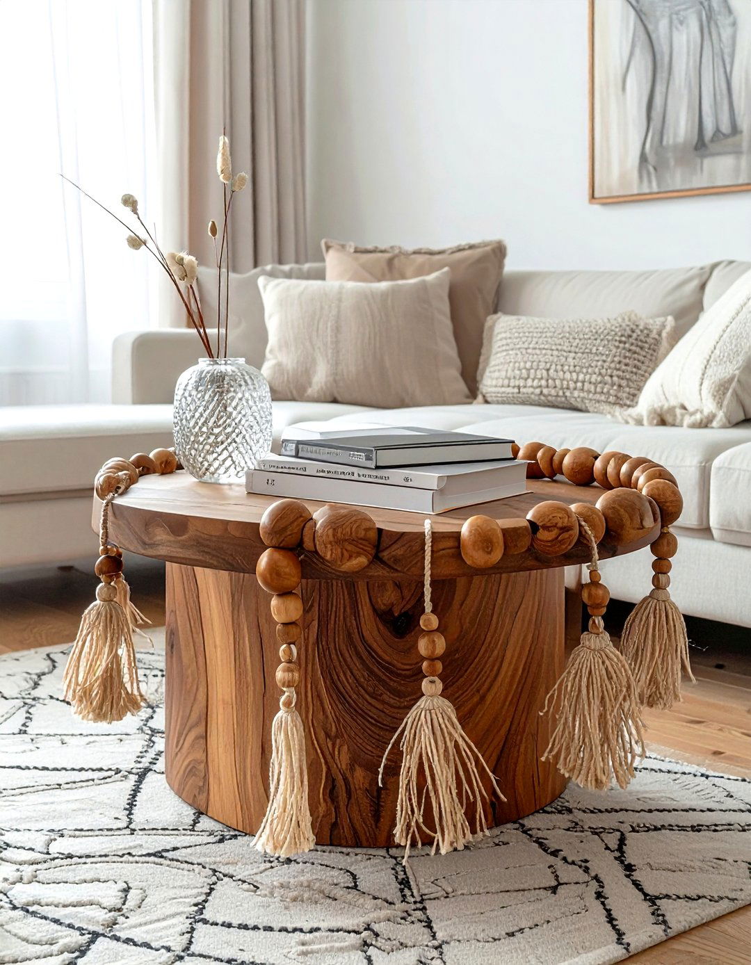 Wooden Bead Garland - 30 DIY decor ideas