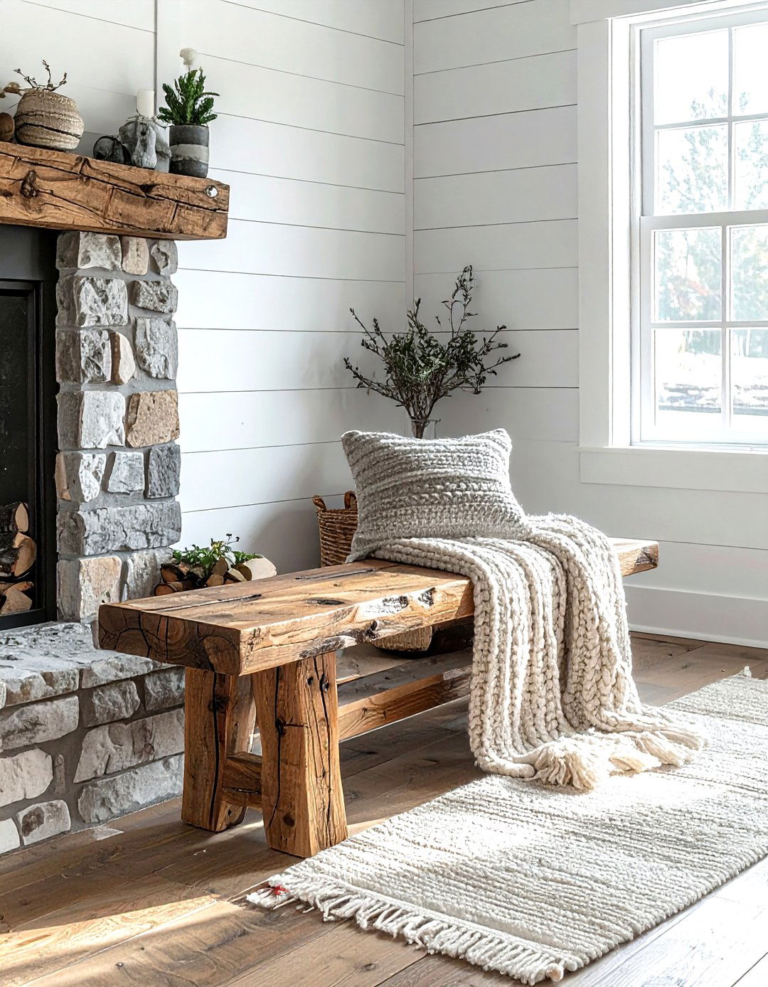 Wooden Bench - 30 living room benches