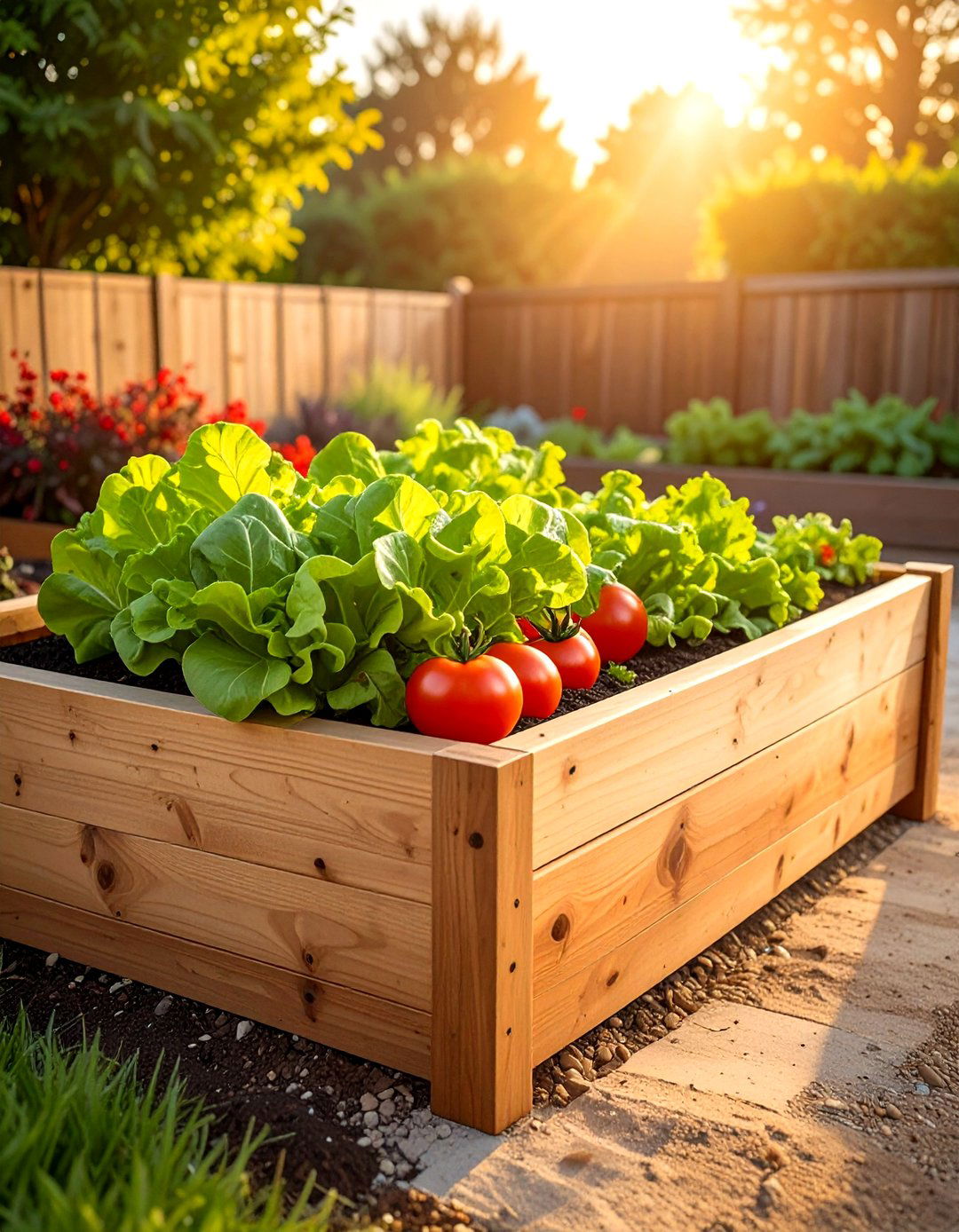 Wooden Raised Garden Bed - 30 planter ideas