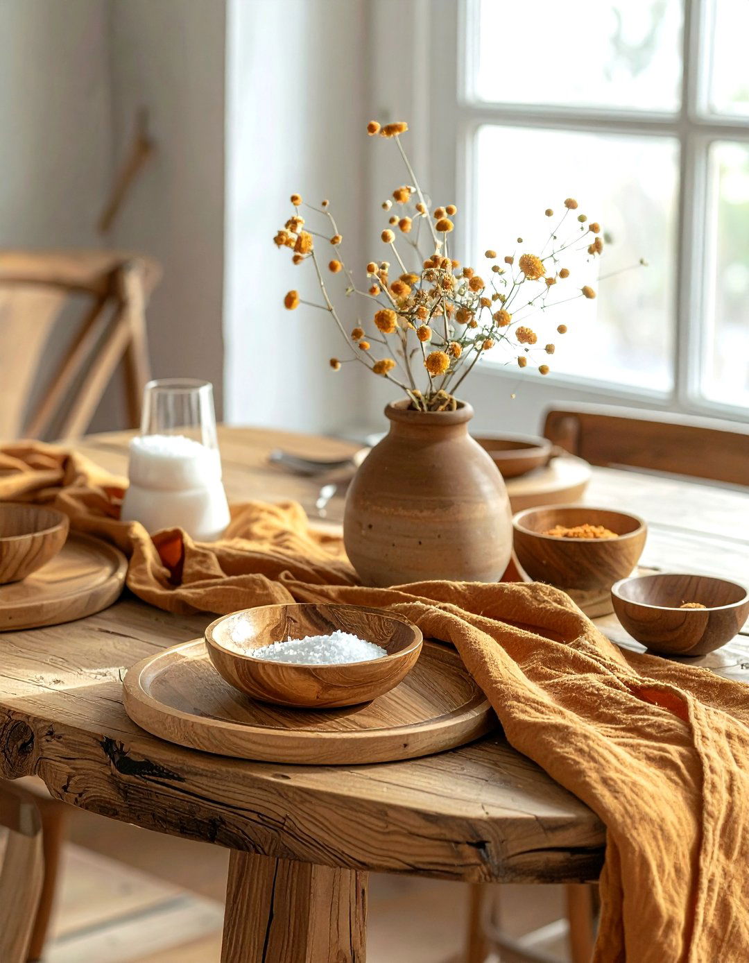 Wooden Table Setting - 30 casual table setting dining ideas