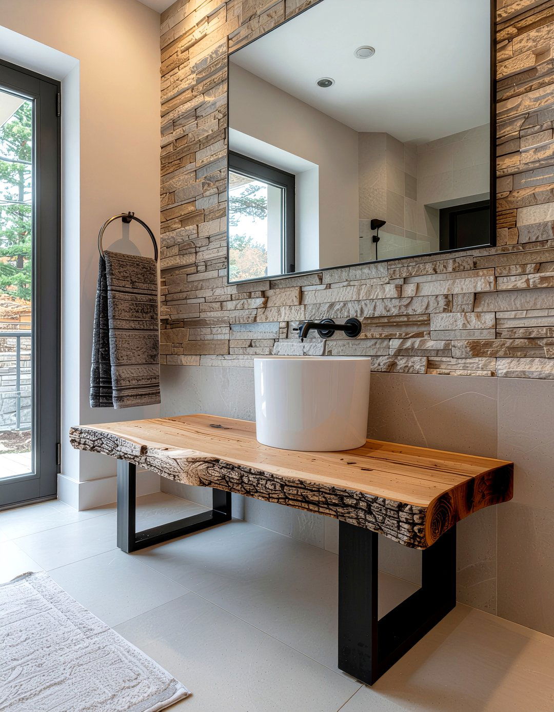 Wooden bathroom bench - 30 bathroom bench seating ideas