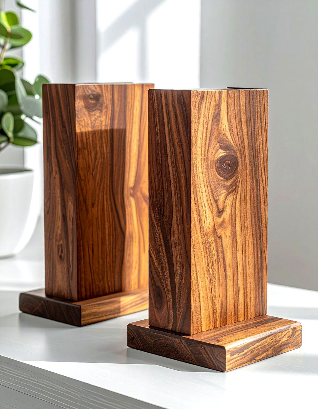 Wooden bookend - 30 bookend ideas