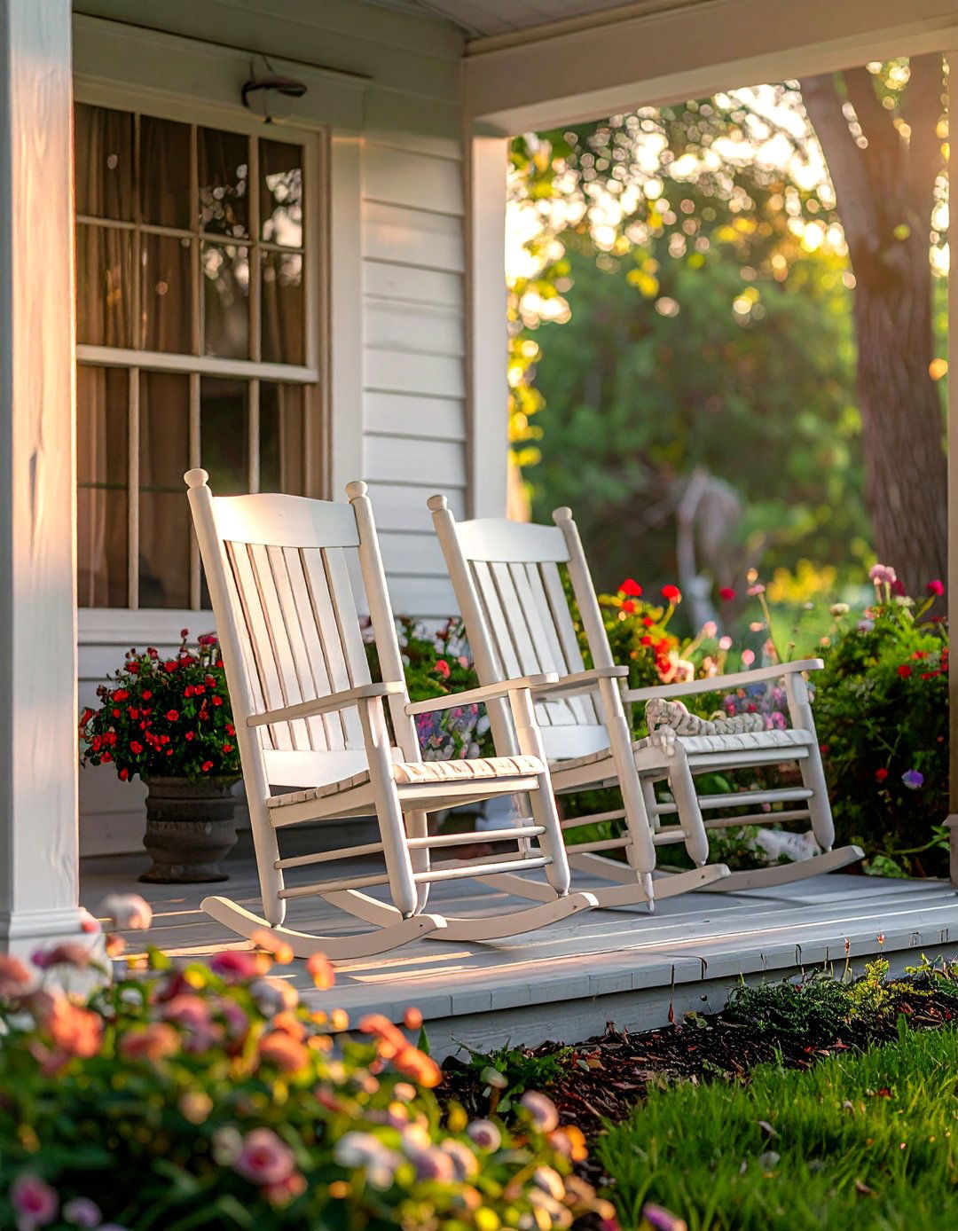 Wooden garden rocker - 30 outdoor furniture ideas