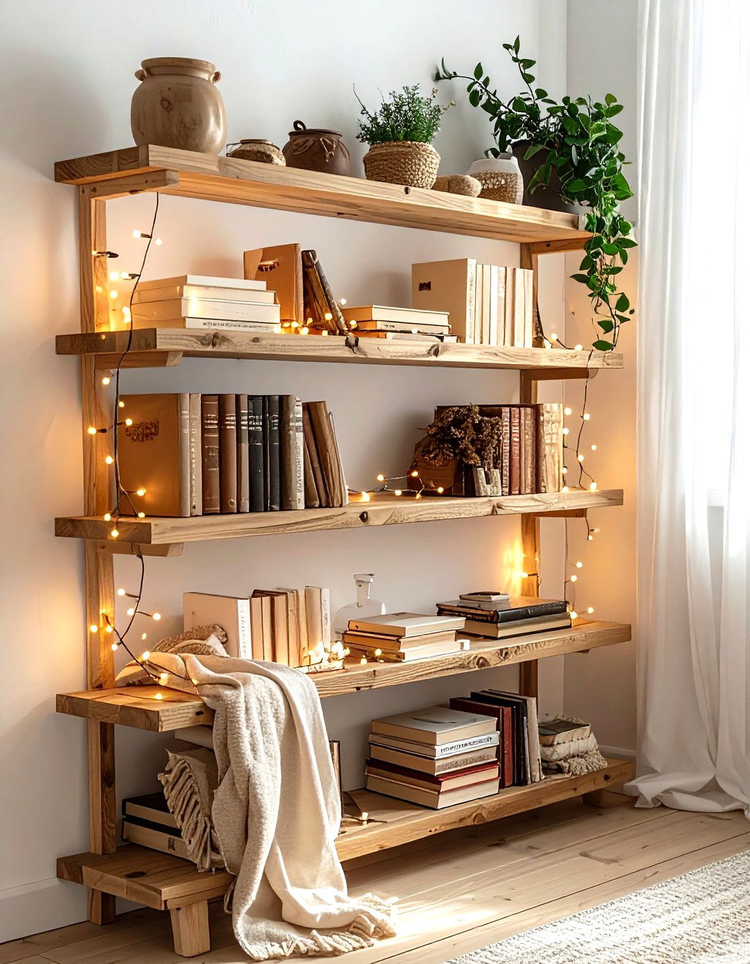 Wooden garland - 30 decorative object ideas