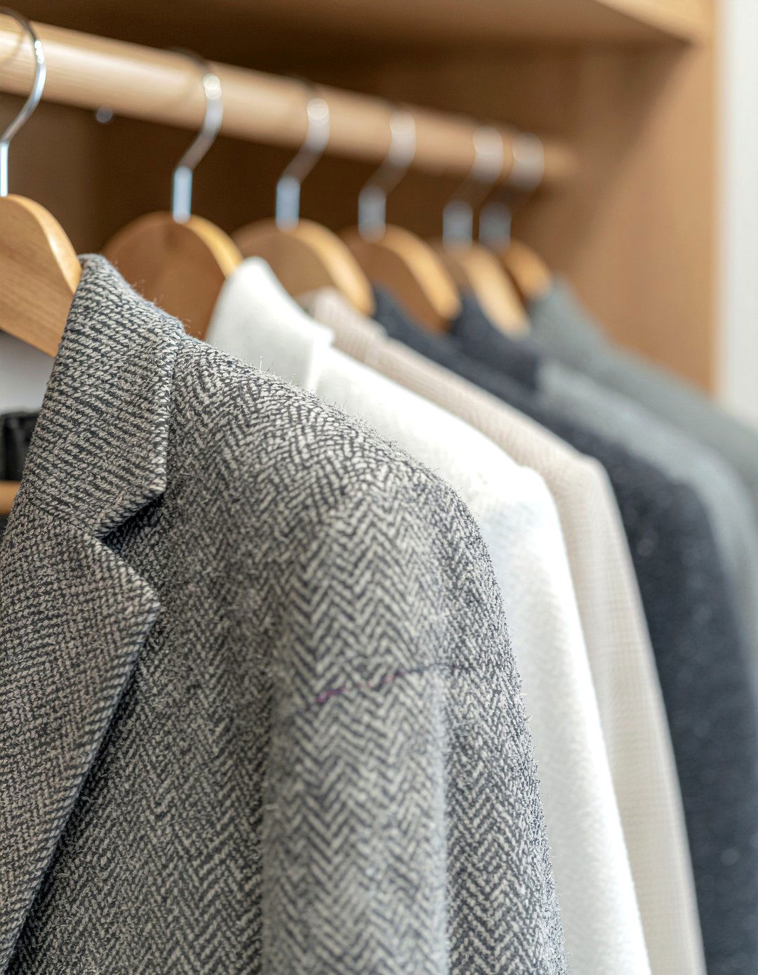 Wooden hangers - 30 bedroom clothes hangers