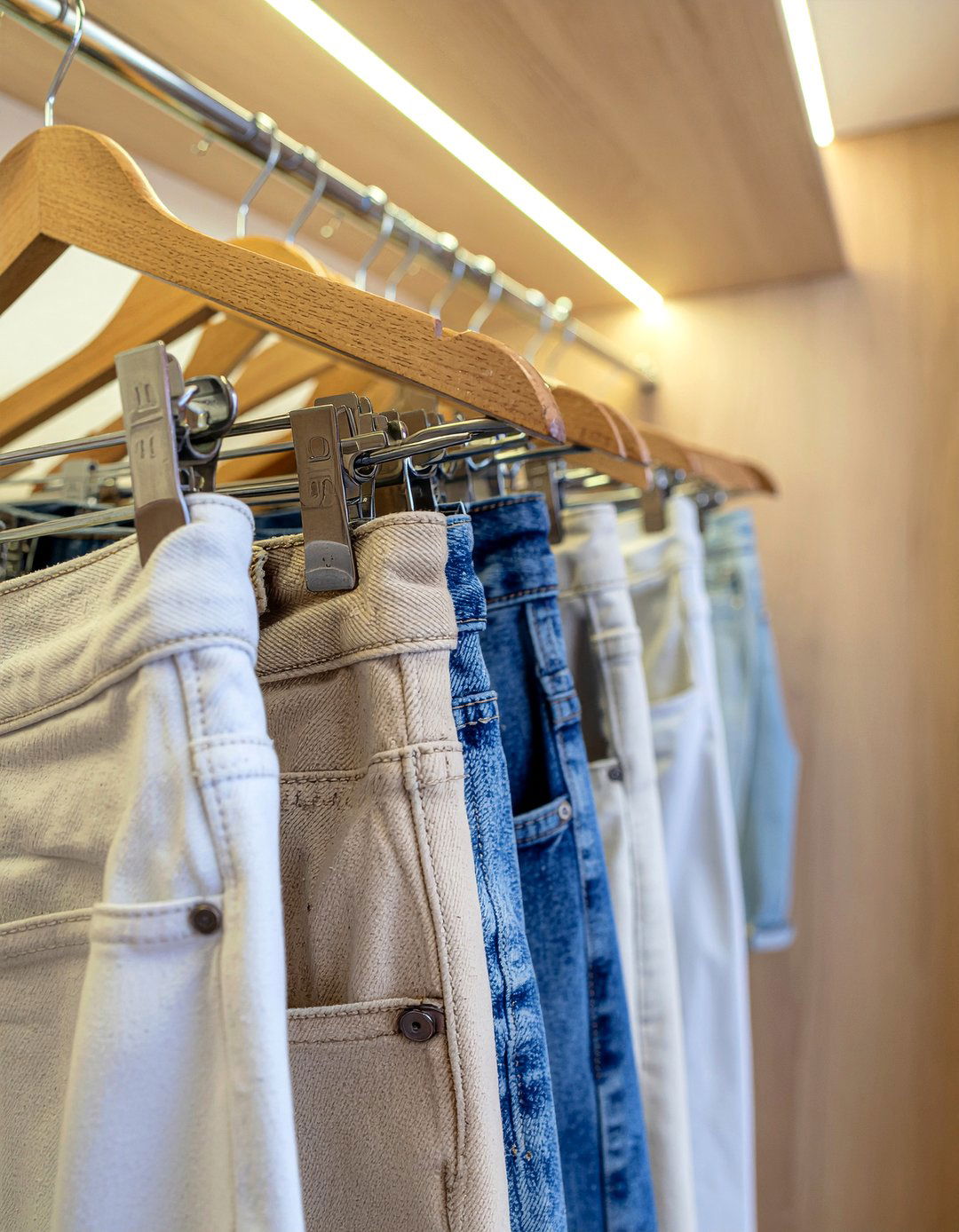 Wooden multi layer hangers - 30 bedroom space saving hangers