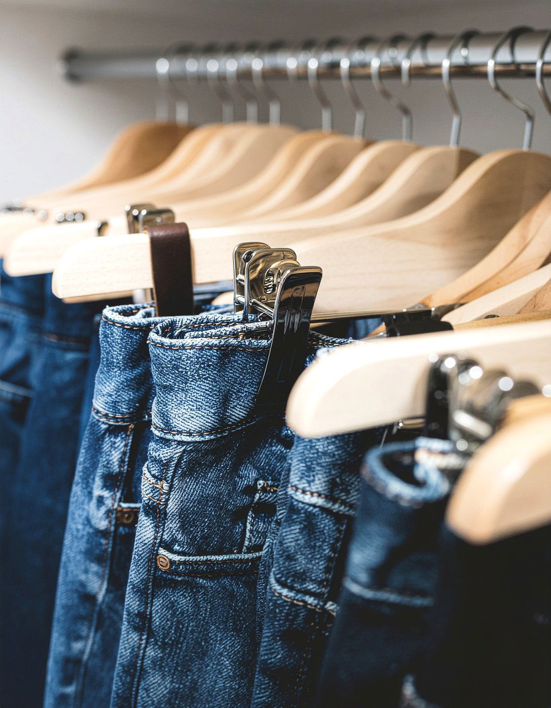 Wooden pant hangers - 30 bedroom wooden hangers