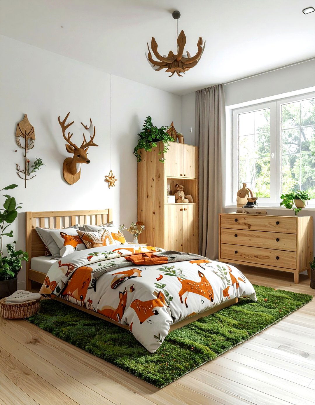 Woodland Animal Decor - 30 kids room decor ideas