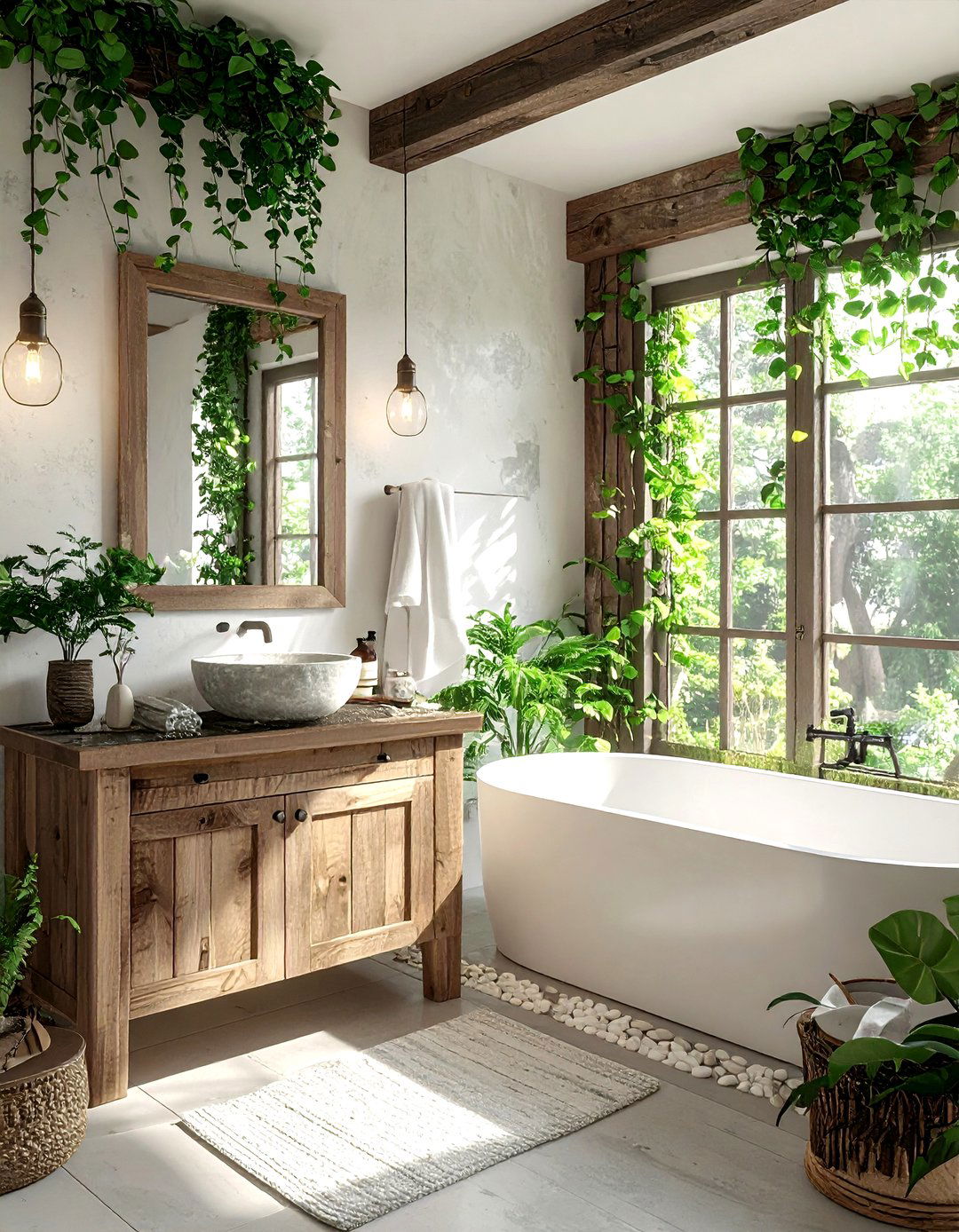 Woodland Bathroom - 30 woodland decor ideas