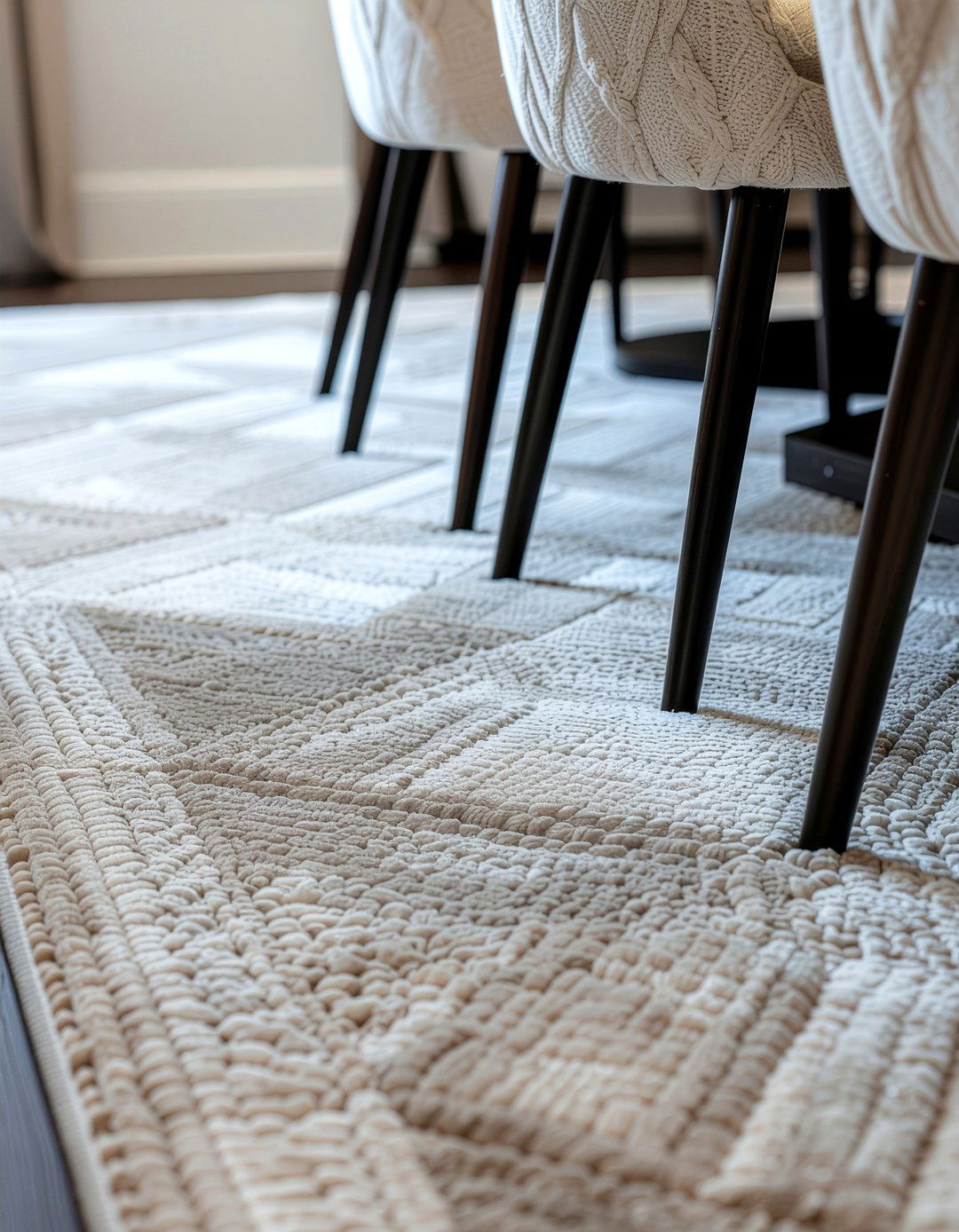 Wool Area Rug - 30 dining room splurge and save ideas