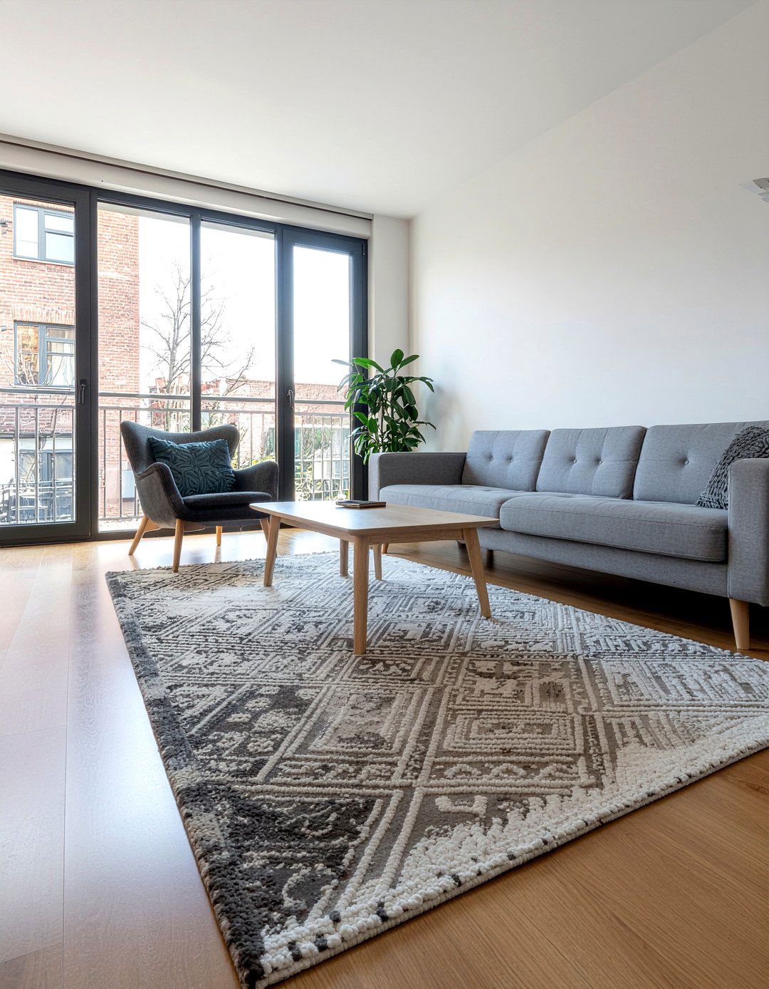 Wool Area Rug - 30 wool living room ideas