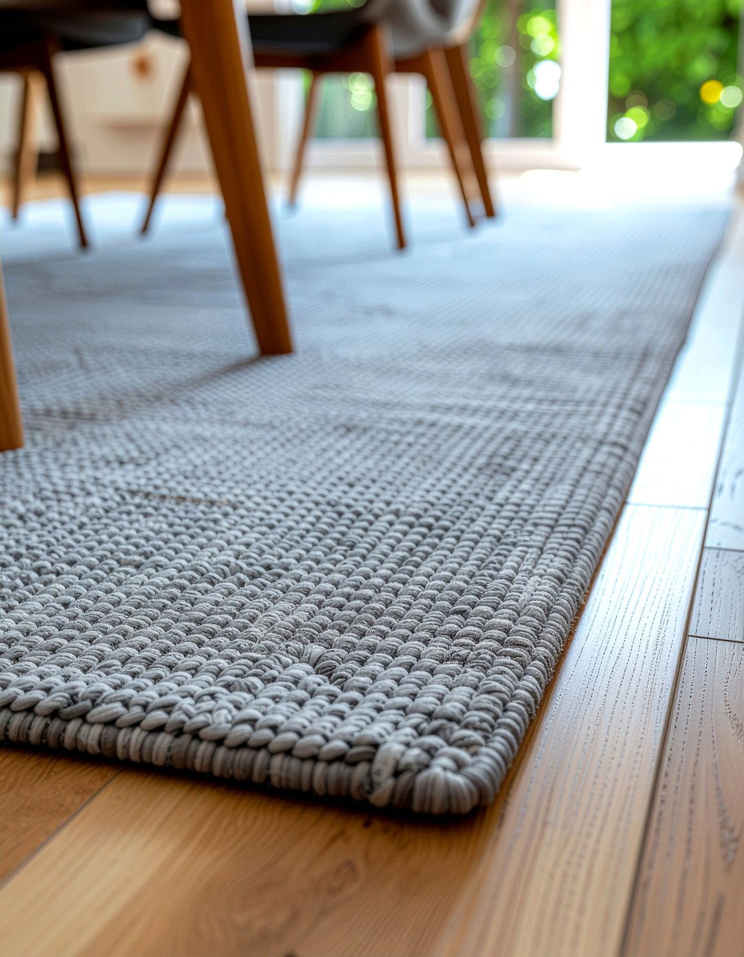 Wool Area Rug Under Table - 30 Danish dining room ideas