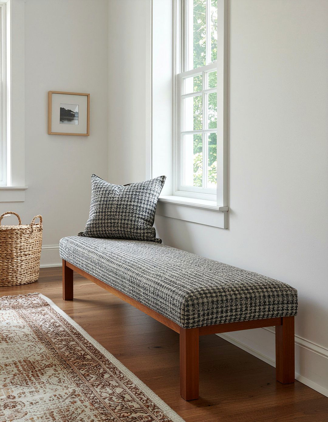 Wool Bench Cover - 30 wool living room ideas