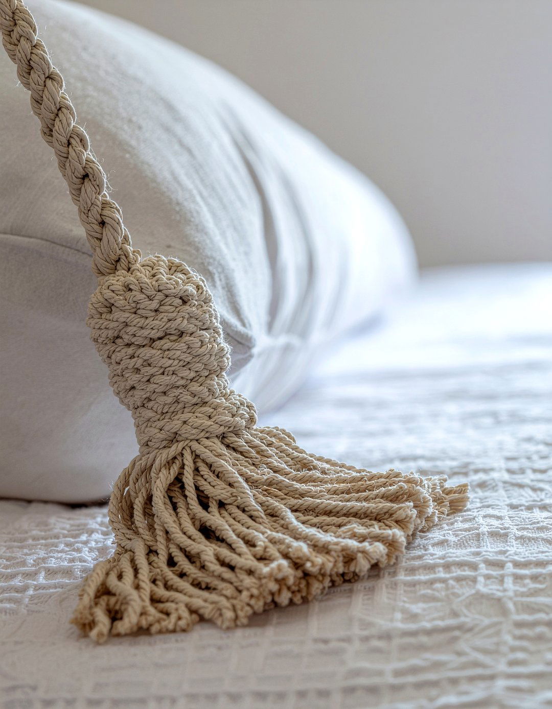 Wool Decorative Tassel - 30 wool bedroom ideas