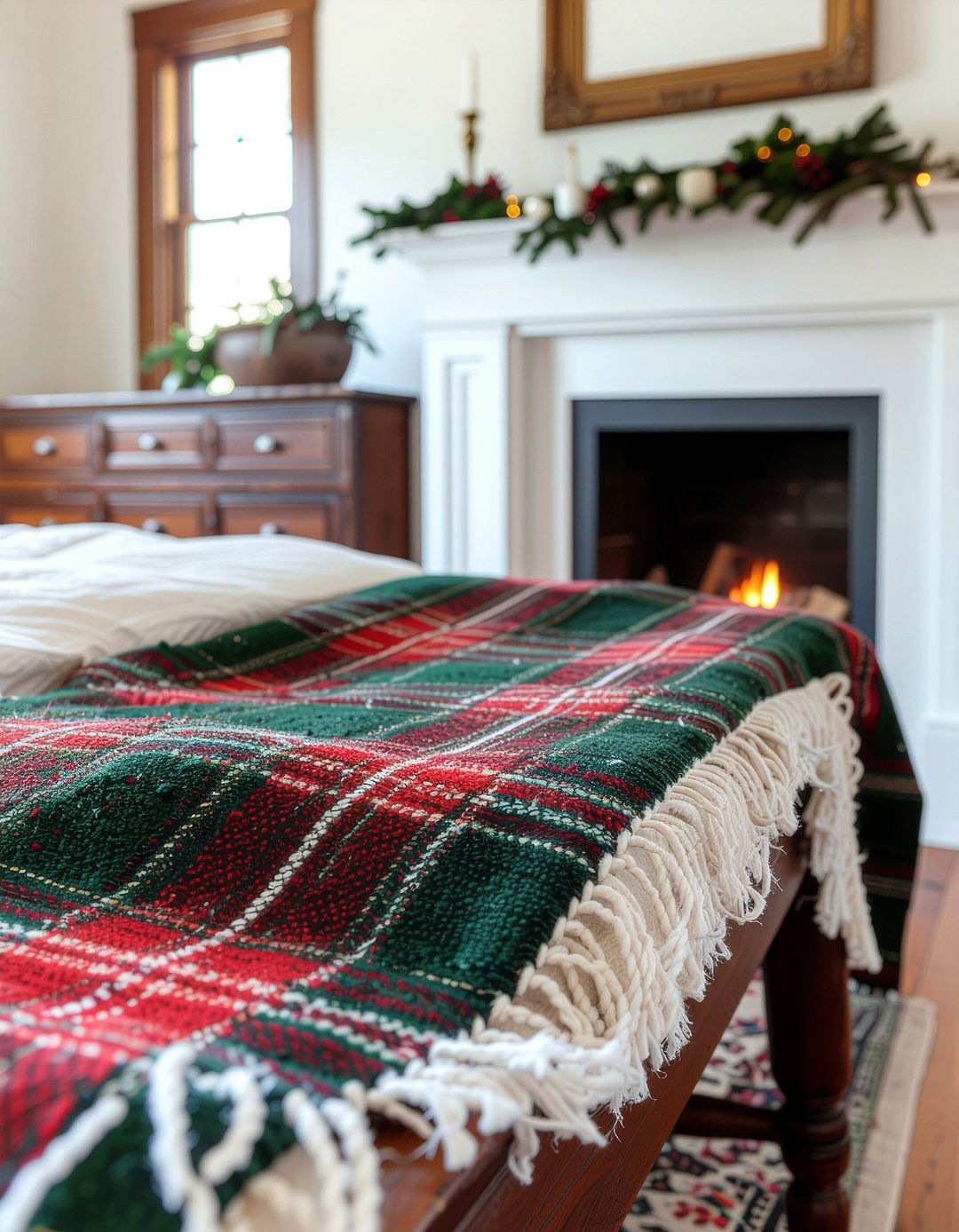 Wool Plaid Blanket - 30 wool bedroom ideas