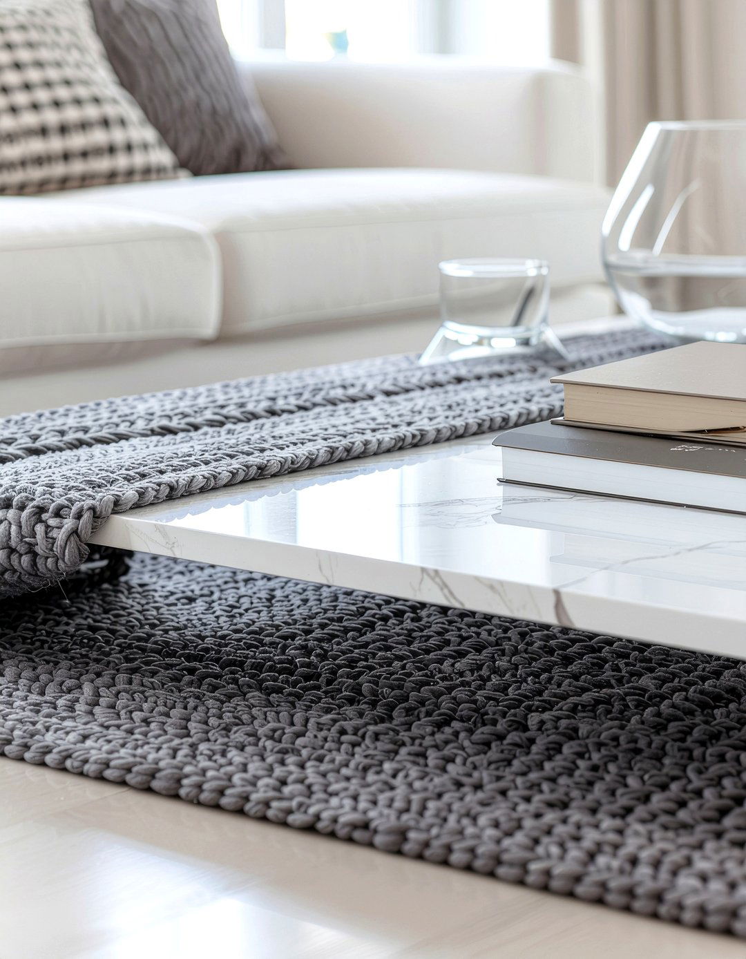 Wool Table Runner - 30 wool living room ideas