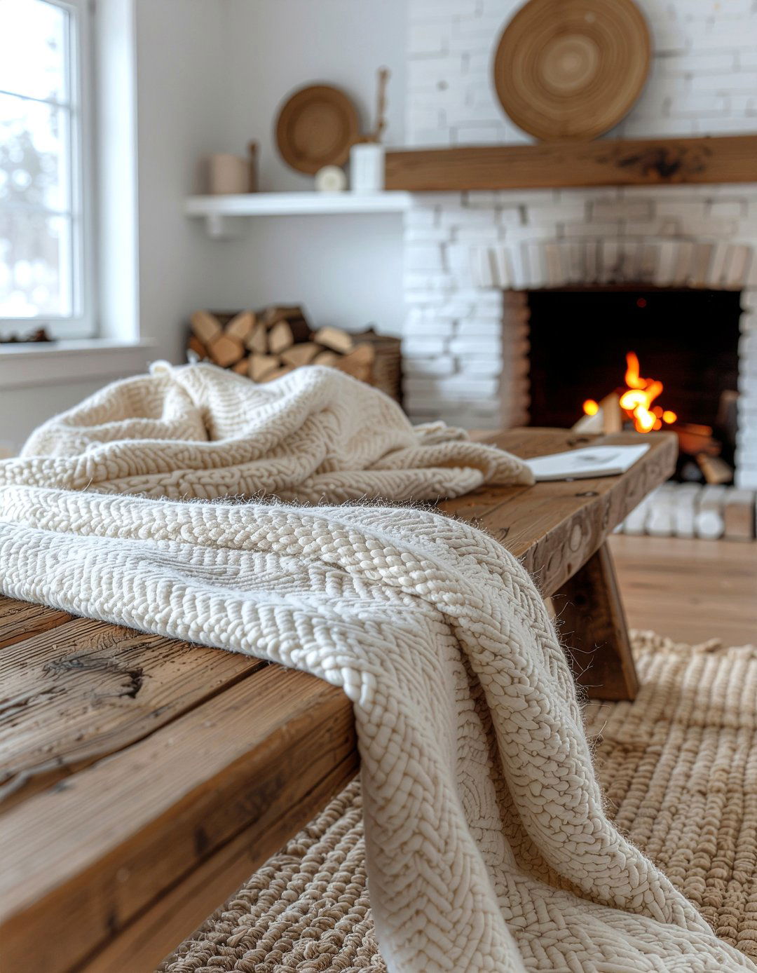 Wool Throw Blankets - 30 earthy dining room ideas
