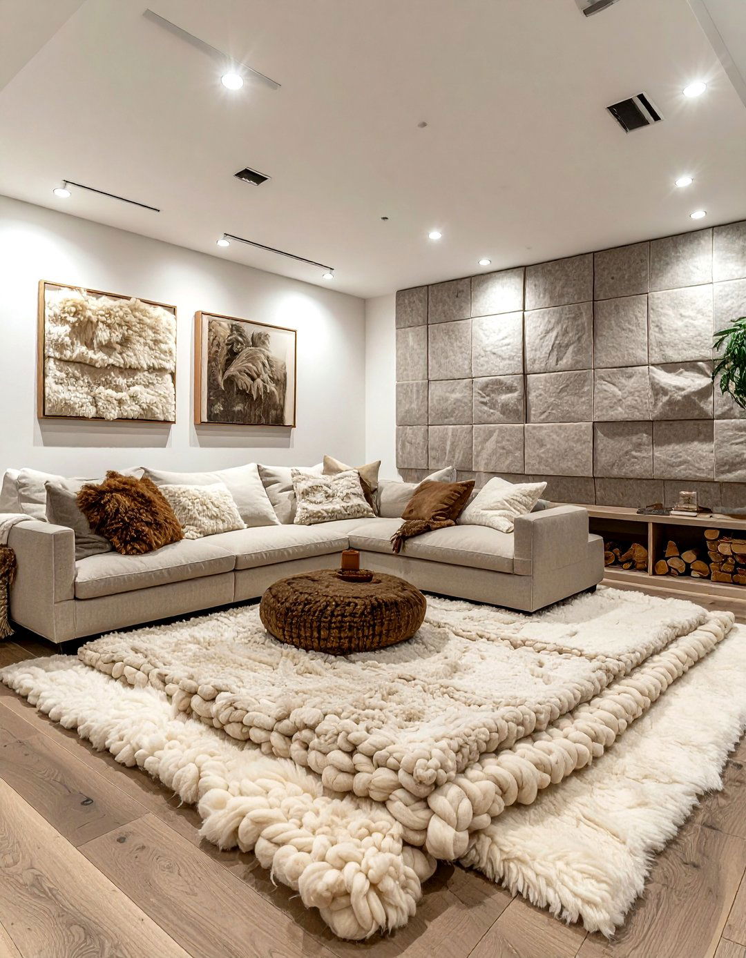 Wool decor cozy basement - 30 wool decor ideas